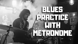 Drumless Blues Backing Track - E Minor 63BPM | No Drum Play Along Jam with Metronome Click