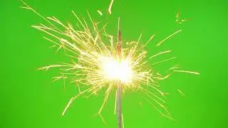 Sparkler Green Screen Chroma Key