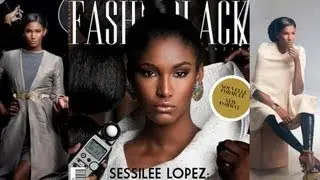 BTS Sessilee Lopez photographed by Herman V.Brandt for Fashiz Black Cover