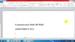 MCM301 Assignment # 1 Solution 2021 || 100% Correct Solution with File