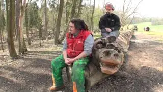 SKULPTUR Wolf - Wildschwein - Drache
