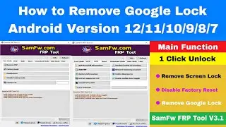 SamFw FRP Tool V3.1 Latest Version Download || Samsung FRP/Google Lock Bypass Android 11 & 12 Latest