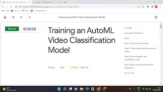 Training an AutoML Video Classification Model | Qwiklabs
