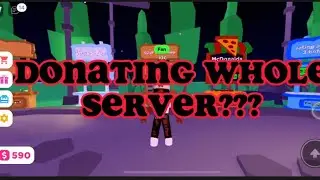 Donating whole server in pls donate if I reach…🤯