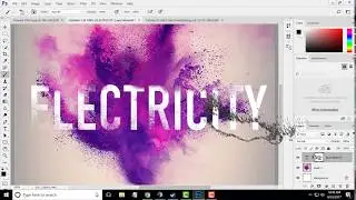 How to: Create Powder Blast Text Effect in Adobe Photoshop 2017