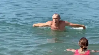 "Я водяной" - купаемся и отдыхаем на пляже в море массив Морской Прибрежное Крым - 9 июля 2022год