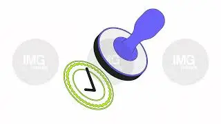 Rubber stamp with approved check mark 2D onboarding ui animation