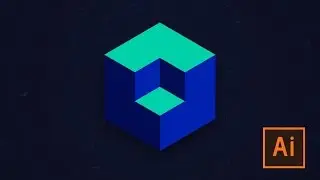 Learn how to create 3D Cube in Adobe Illustrator (takes less than a minute!)