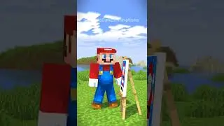 HELP Herobrine DRAW Santa Claus VS NOOB VS Notch VS Mario (Bones-Imagine Dragons) 