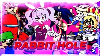 THE RABBIT SHOW ! FNF RABBIT HOLE But Everyone Sings It. ( Rabbit Hole mais tout le monde la chante)