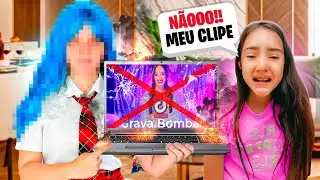 A MENINA QUE NÃO GOSTA DA BELINHA ESTRAGOU O NOVO CLIPE! NÃO VAMOS MAIS LANÇAR?
