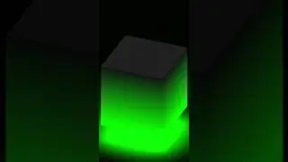 Glowing Neon Effect Cube || 