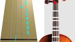 The Maid Behind The Bar - Reel - Violin - Folk Tune - Play Along Tab Tutorial