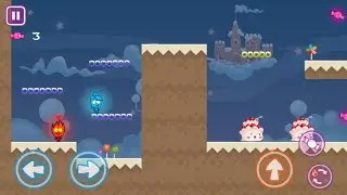 Red boy and Blue girl - Candy World Adventure Gameplay