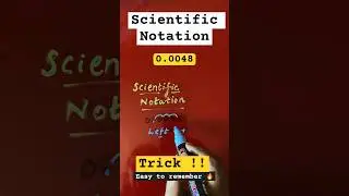 How to write 0.0048 in SCIENTIFIC NOTATION easily?