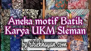 Aneka Motif Batik Karya UKM Sleman