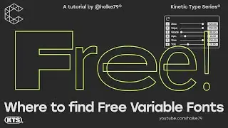 KTS® -  Where to find Free Variable Fonts