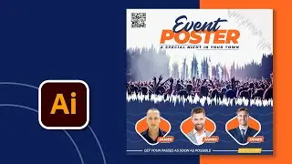 STUNNING Poster Design in Illustrator | Event Flyer Design