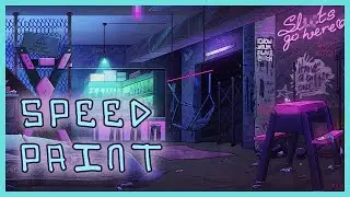 Speedpaint - Johnny Jellyjaw Stream Background [Commission]