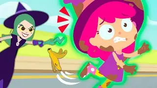 Plum hast du GLÜCK oder UNGLÜCK? Die kleine Hexe hat nen schlechten Tag! Hexen &Magie Cartoons