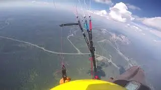Параплан. Маршрутный полет в Шерегеше