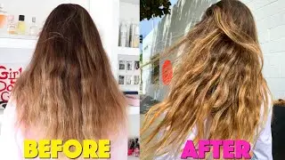trying the CURLY GIRL METHOD for the first time
