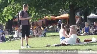 Squirting and Splashing Hot Girls in Public Prank