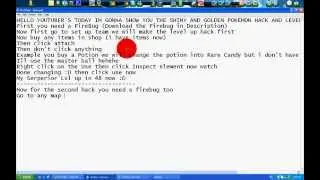 Pokemon Indigo Shiny and Golden Pokemon Hack[Still Working 2011]