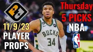 PRIZEPICKS NBA THURSDAY 11/9 CORE PLAYER PROPS!