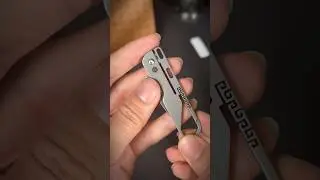 KeyUnity KK09 EDC Folding Knife-Titanium Pocket Utility Knife with Carabiner for Everyday Carry#edc
