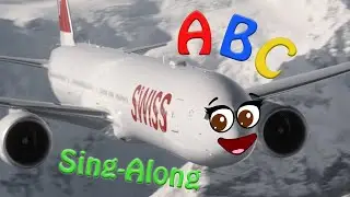 ABC Song. Doodle plane is singing a nursery rhyme. Sing-along.