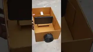 How to make Smartphone mobile projector using DSLR lens