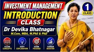 1. Investment Management - Introductioin Class in English