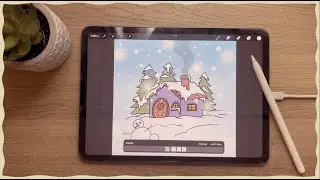 ทำอนิเมชั่นหิมะตกใน procreate