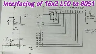 /Interfacing of 16x2 LCD module to 8051 microcontroller in Telugu//diploma//ECE//Suma study centre /