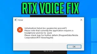 RTX VOICE MIC NOT FOUND FIX!