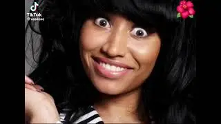 Nicki Minaj smiling and serious edit on TikTok