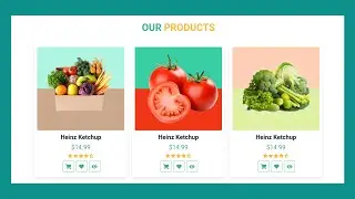 How to design product cart | Product Cart design using HTML CSS
