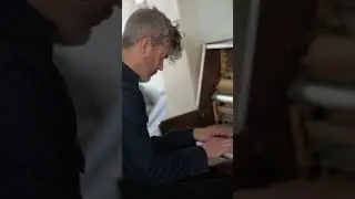 Welcoming the weekend by playing 'Mistral' on my trusty old piano. 