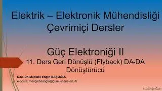 Güç Elektroniği II Flyback Dönüştürücü