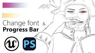 Photoshop to UE4 - Progress Bar & change font of UI