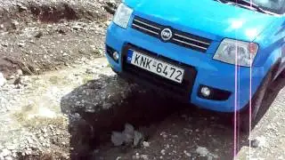 Fiat Panda Climbing 4x4 off roading at kaimaktsalan 2010