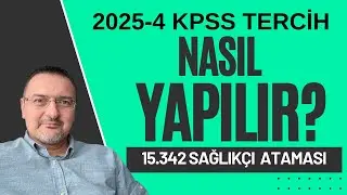 HOW TO APPLY FOR HEALTH WORKER APPOINTMENT PREFERENCE? ÖSYM GUIDE KPSS 2025-4 CORRECT CHOICE