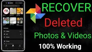 How To Recover Permanently DELETED  photos videos📵 restore📷