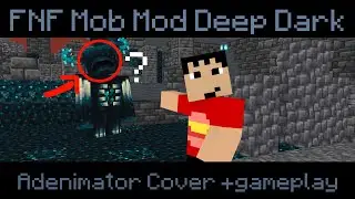 FNF Mob Mod - Deep Dark Cover Adenimator with Gameplay V1