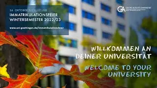 Immatrikulationsfeier an der Uni Göttingen: Wintersemester 22/23