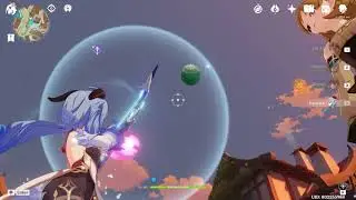 [Genshin Impact] boomer hands Ganyu trying to hit Windblume Balloon.