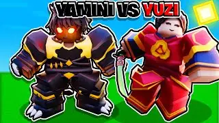 YAMINI VS YUZI Kit In Roblox Bedwars..