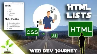 HTML Lists: Full HTML/CSS/JS Course