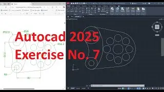 100 Autocad Exercises 2025 || Autocad Exercise No.7